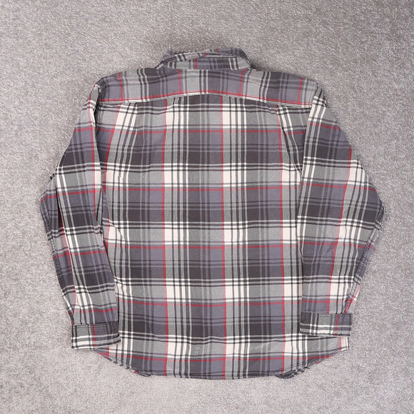 Eddie Bauer Classic Fit Plaid XL Multicolor Long Sleeve Collared Flannel Shirt - Picture 2 of 10